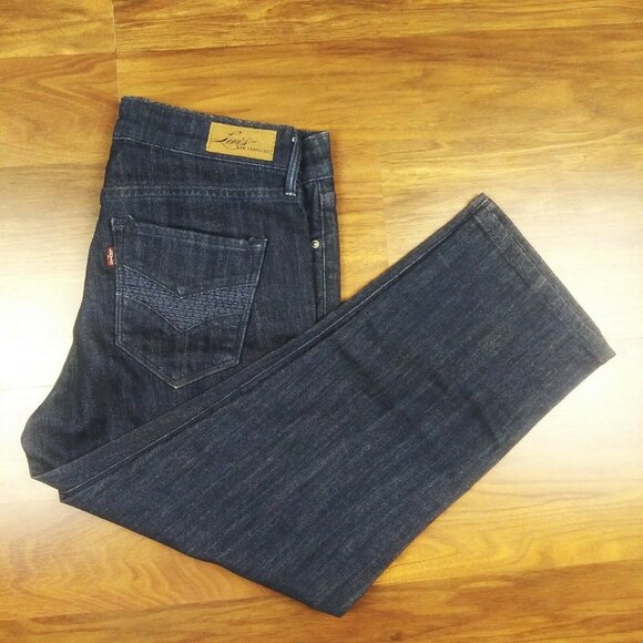 Levis Demi Curve Classic Boot Cut Womens Jeans Size 6/28 (28x22) EUC - Picture 4 of 9